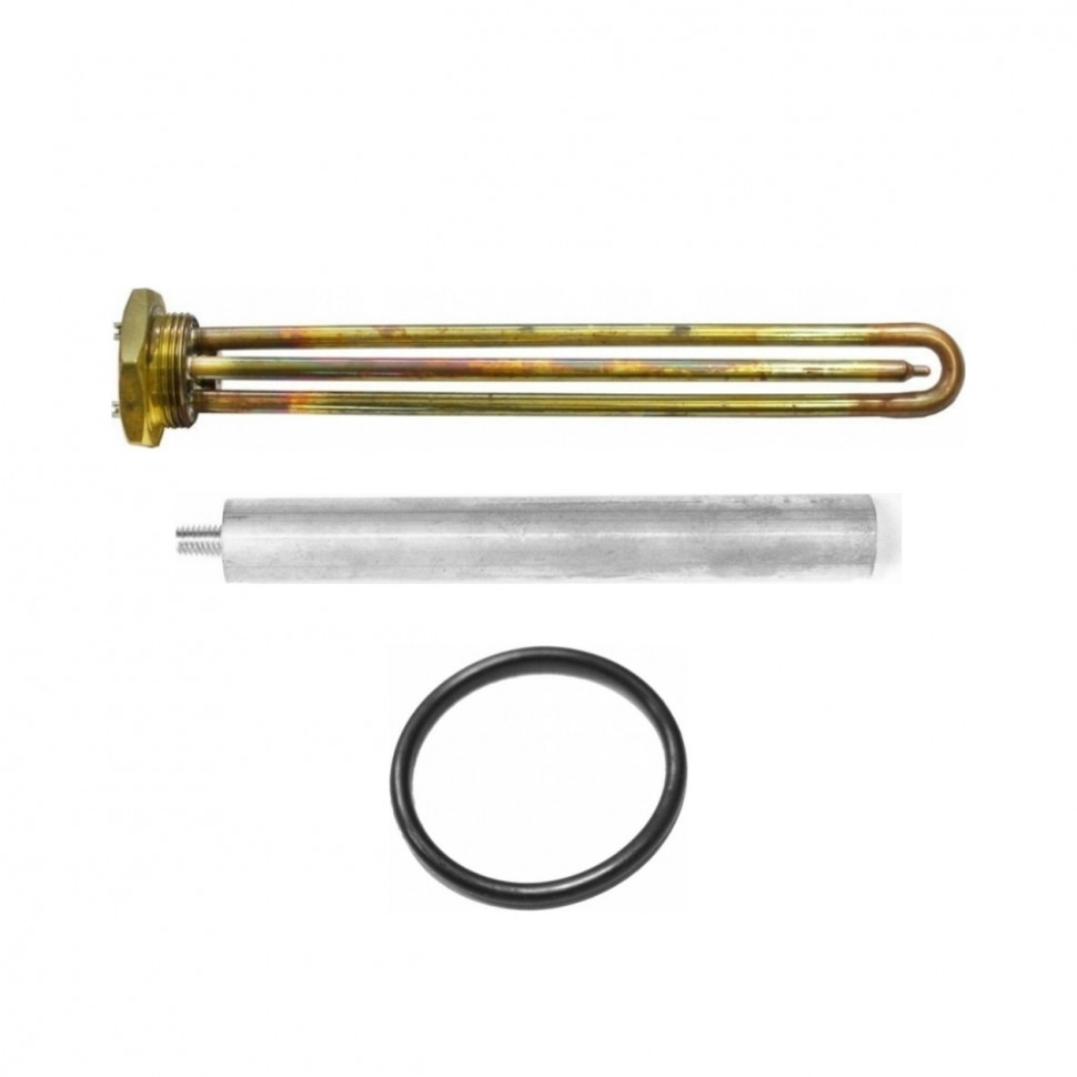 Комплект ТЭН 2,5кВт (2500Вт) RDT, резьбовой 42мм для Ariston, De Luxe, Real, Thermex + прокладка + анод, 20248K1