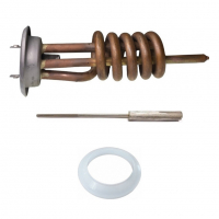 Комплект ТЭН 2 кВт (2000 Вт) RF для водонагревателя Thermex, Garanterm контакты под винт, PREMIUM + прокладка + анод, 50055K Комплект ТЭН 2 кВт (2000 Вт) RF для водонагревателя Thermex, Garanterm контакты под винт, PREMIUM + прокладка + анод, 50055K