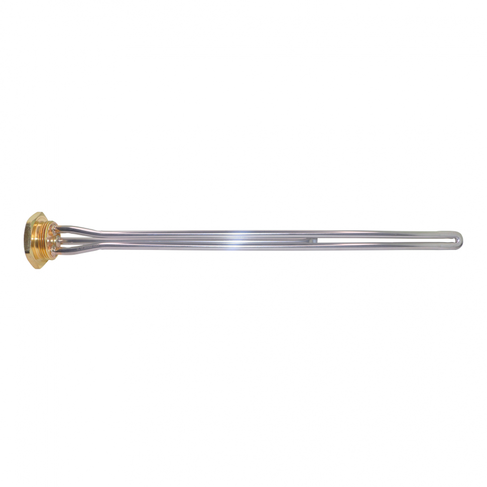 ТЭН для чугунной батареи отопления (радиатора) 2,5 кВт, нерж, D42, G1 1/4", L438мм, 220V, ИТАТЭН, 24070