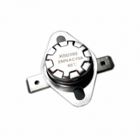 Термостат для водонагревателя Thermex, Ariston, Electrolux KSD301, KSD303, 10A 60°С биметаллический самовозвратный, 310060