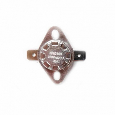 Термостат для водонагревателя Thermex, Ariston, Electrolux KSD301, KSD303, 10A 60°С биметаллический самовозвратный, 310060