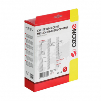 Мешки-пылесборники для пылесосов Panasonic, Samsung синтетические, 5 шт + микрофильтр, Ozone, M-14NZ