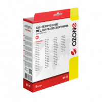 Мешки-пылесборники для пылесосов Daewoo синтетические, 5 шт + микрофильтр, Ozone, M-15NZ Мешки-пылесборники для пылесосов Daewoo синтетические, 5 шт + микрофильтр, Ozone, M-15NZ