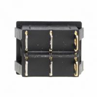 Набор 3 шт Выключатель двухклавишный 26*31мм, 10A, 250V, 2 положения, с сигнальной лампой, Thermex, KM66134