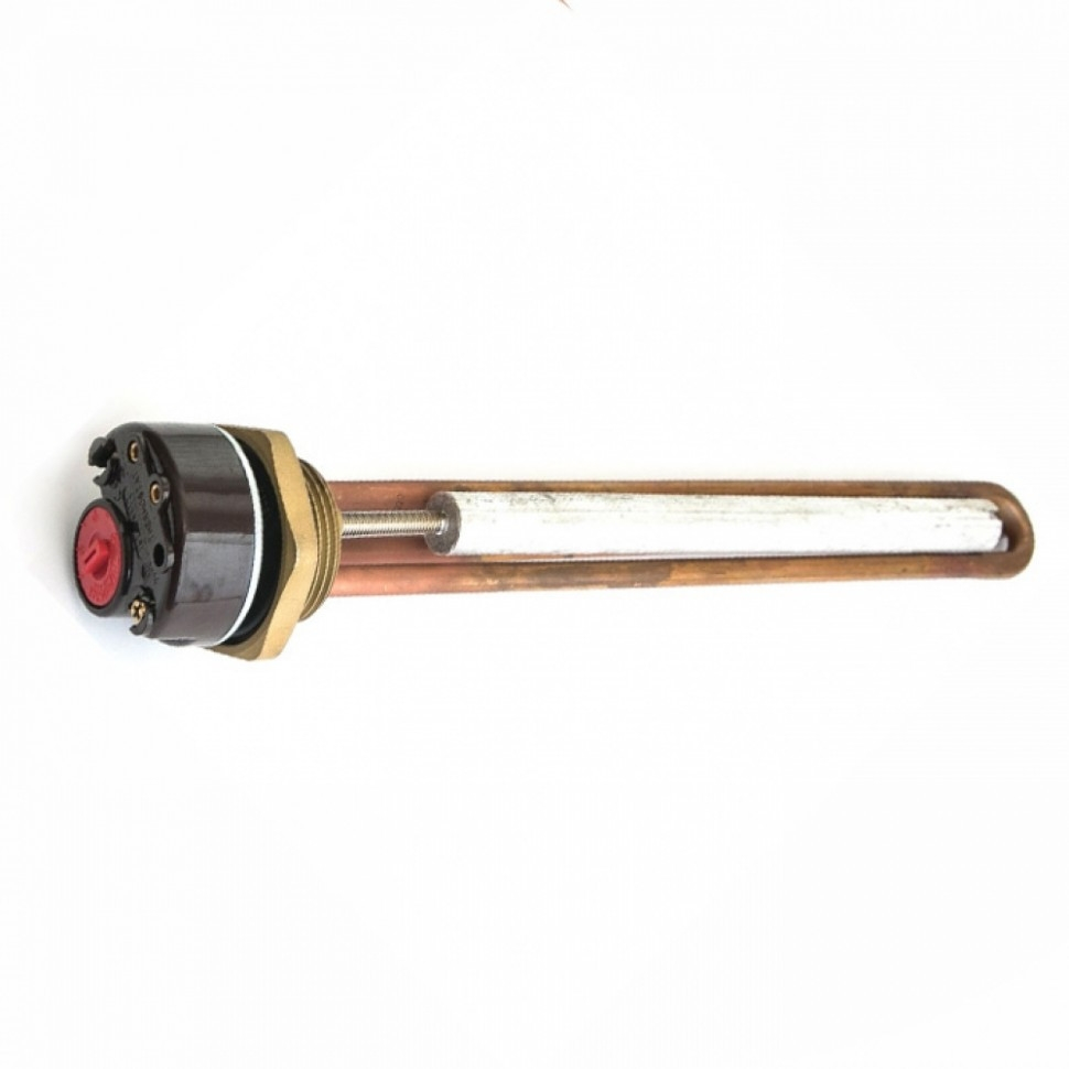 Комплект ТЭН 1,5 кВт (1500 Вт) RDT резьбовой 42 мм для Ariston, Real + термостат + прокладка + анод, Р50362