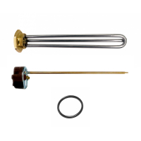 ТЭН 1,5кВт (1500Вт) RDT резьбовой 42 мм для Ariston, De Luxe, Real, Thermex под анод М6 + термостат + прокладка, P40215 ТЭН 1,5кВт (1500Вт) RDT резьбовой 42 мм для Ariston, De Luxe, Real, Thermex под анод М6 + термостат + прокладка, P40215
