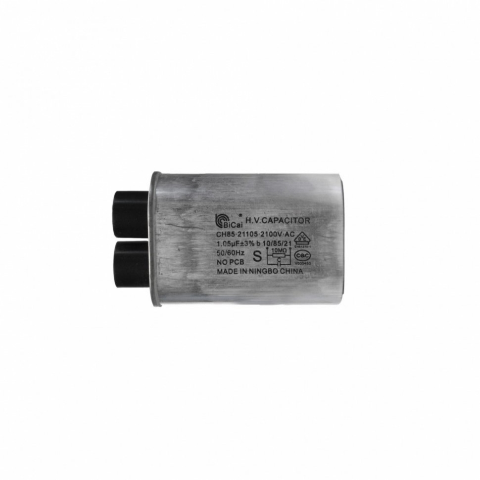 Набор 2 шт Конденсатор микроволновки Panasonic, Gorenje, Hansa, Bosch CH85 1,05±3%мкФ, KMx85105 Набор 2 шт Конденсатор микроволновки Panasonic, Gorenje, Hansa, Bosch CH85 1,05±3%мкФ, KMx85105