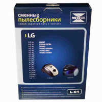 Комплект мешков L-01 для пылесосов LG, с микрофильтром, v1037