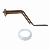 Комплект ТЭН 2кВт (2000Вт) RF для горизонтального водонагревателя Thermex RZL, ID, IF, IR, RZB, Garanterm GTR, Electrolux EWH,  под анод М4 + прокладка, 30053K1