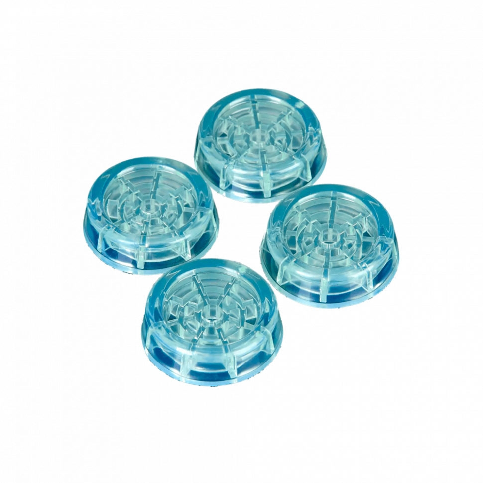 Набор 3 шт Антивибрационные подставки ИТАТЭН прозрачные круглые, D60мм, h18мм, 4шт, KM20534