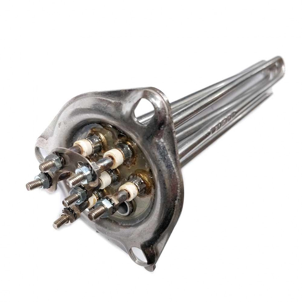 ТЭН парогенератора 7500W, L350мм, расстояние между отверстиями 75мм, 230V, 58075 ТЭН парогенератора 7500W, L350мм, расстояние между отверстиями 75мм, 230V, 58075