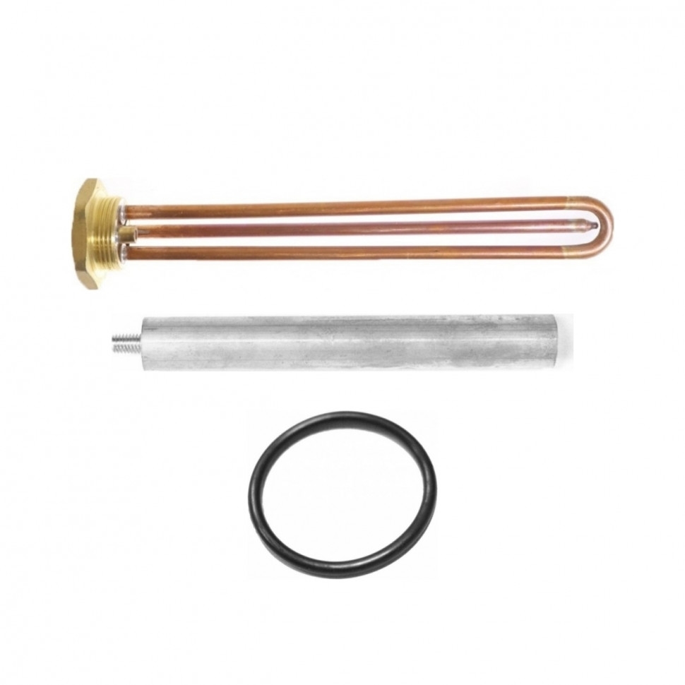 Комплект ТЭН 2,5 кВт (2500 Вт) RDT, резьбовой 42 мм для Ariston, De Luxe, Real, Thermex, под анод М6 + прокладка + анод, 30248K1 Комплект ТЭН 2,5 кВт (2500 Вт) RDT, резьбовой 42 мм для Ariston, De Luxe, Real, Thermex, под анод М6 + прокладка + анод, 30248K1