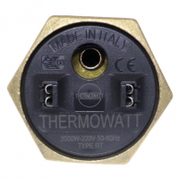 ТЭН 2кВт (2000Вт) RCT, резьбовой 42мм для Ariston, De Luxe, Real, Thermex, под анод М6, 182224i