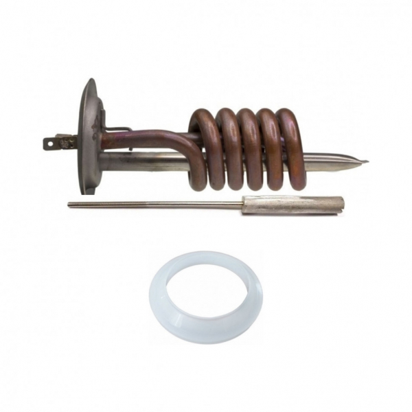 Комплект ТЭН 2 кВт (2000 Вт) RF для водонагревателя Thermex, Garanterm, контакты под разъем + прокладка + анод, 20155K