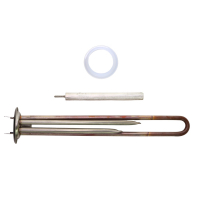 Комплект ТЭН 1,3кВт (1300Вт) RF для водонагревателя Garanterm, Thermex + анод M4 + прокладка, 20097K