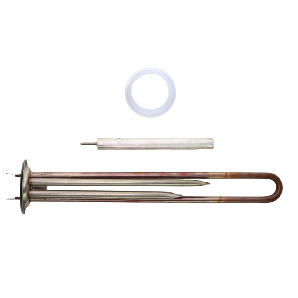 Комплект ТЭН 1,3кВт (1300Вт) RF для водонагревателя Garanterm, Thermex + анод M4 + прокладка, 20097K