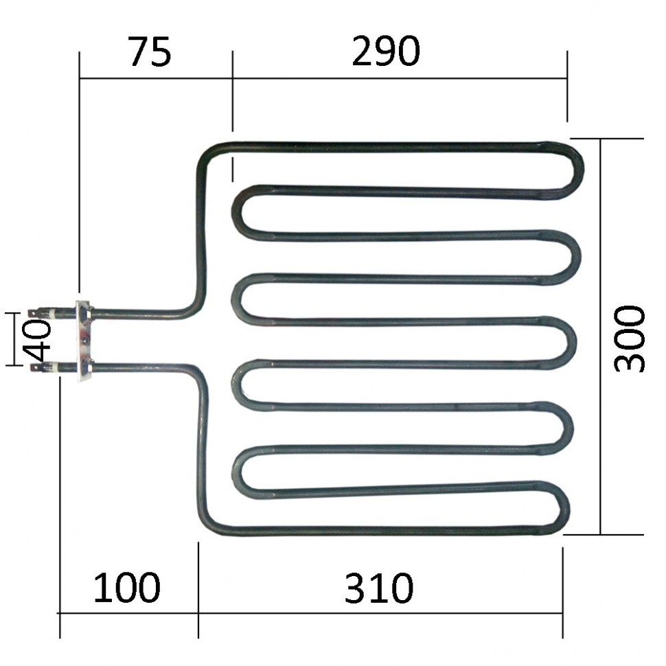 ТЭН для печей 2670W Harvia, Sawo (ZSK-710, HTS003HR), 710-ZSK