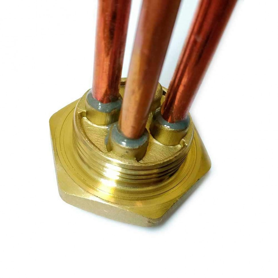 ТЭН 1,5кВт (1500Вт) RDT, резьбовой 42 мм для Ariston, De Luxe, Real, Thermex, под анод М6, 282200